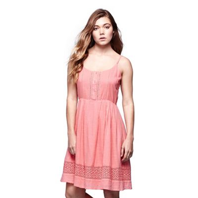 Pink strappy cotton dress